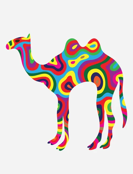 Camel abstrait coloré — Image vectorielle