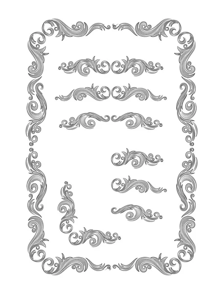 Frame floral — Stock Vector