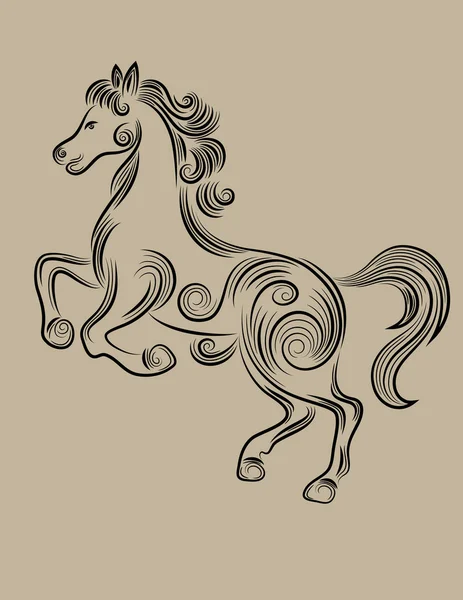 Vecteur tête de cheval — Image vectorielle
