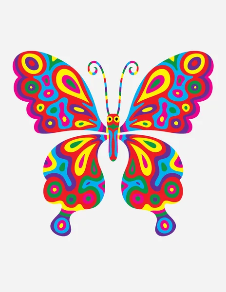Butterfly abstract colorfully — Stock Vector