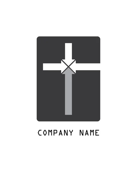 Logo salib gereja - Stok Vektor