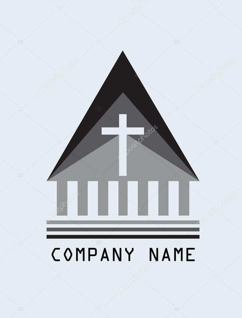 Church cross logo