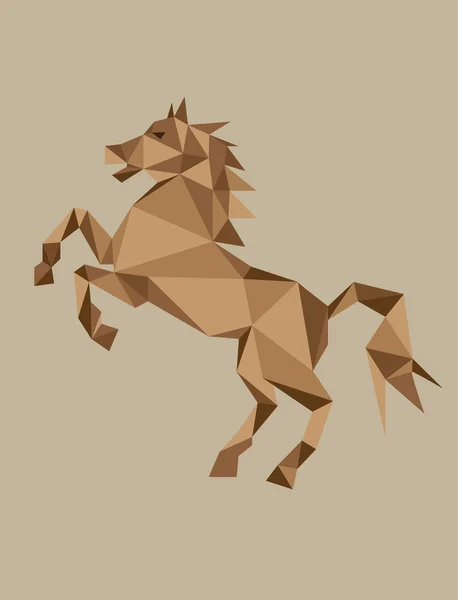 Caballo geométrico — Vector de stock