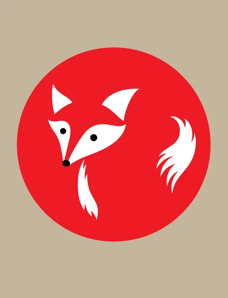 Cabeza de Fox — Vector de stock