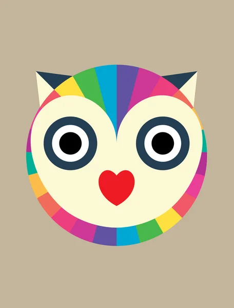 Owl aura — Stock Vector