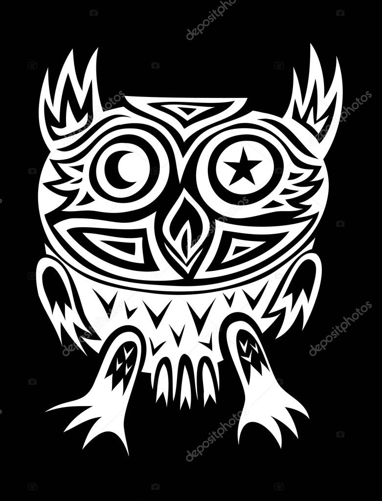 フクロウの部族 ストックベクター C Sumbajimartinus