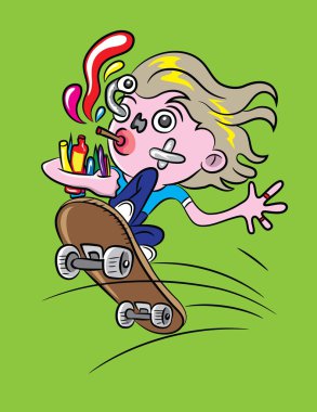 kaykaycı çizgi film