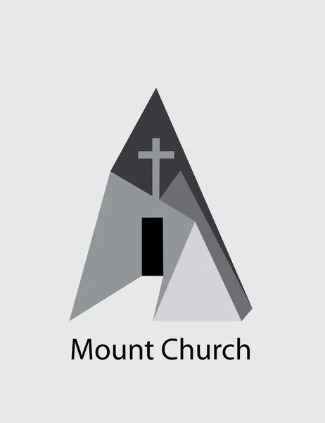 Logo de l'église Mount — Image vectorielle
