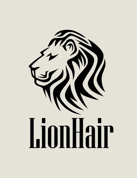 Logo cheveux de lion — Image vectorielle
