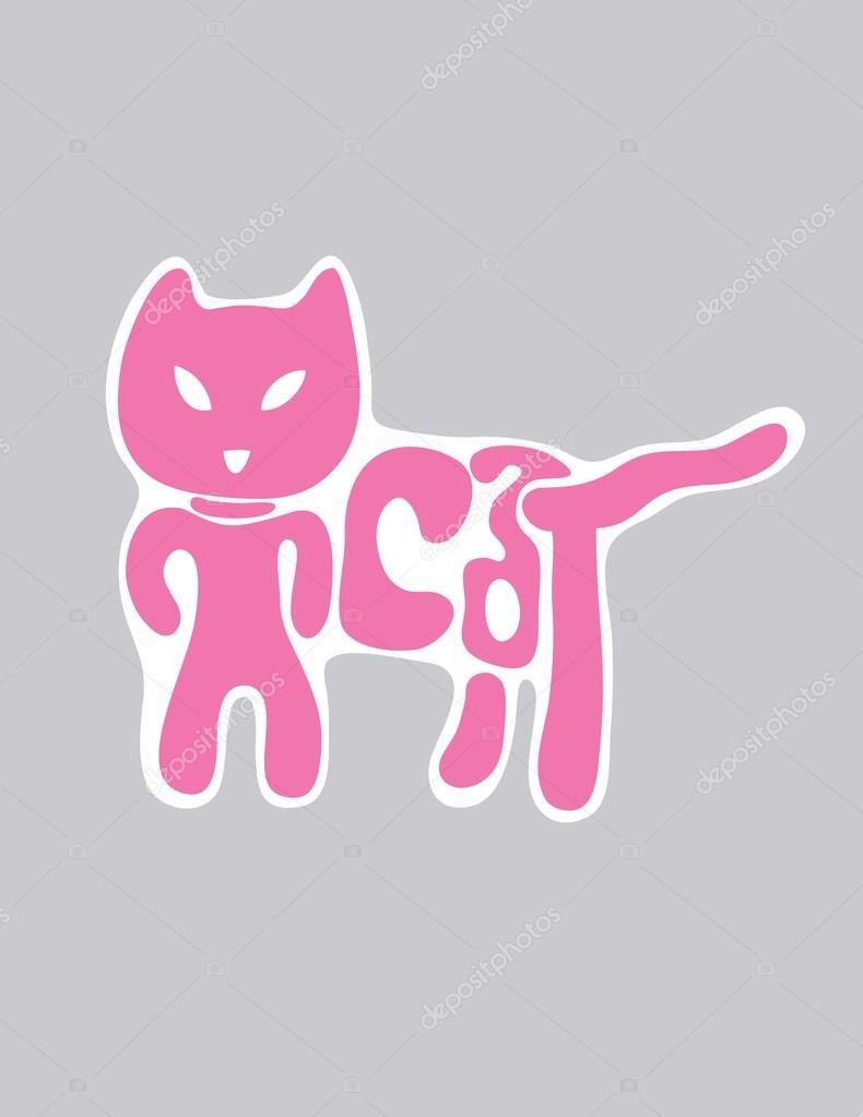 Beauty Cat, art vector design