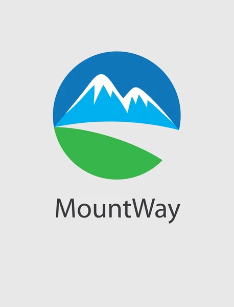 Logotipo Mount Way — Vetor de Stock