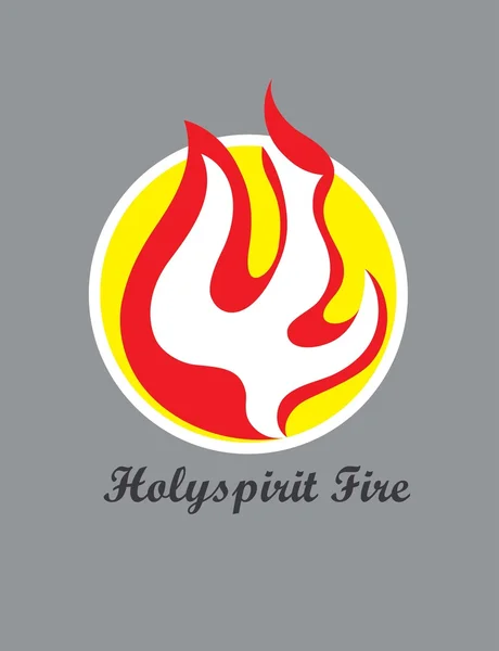 HolySpirit eld logotyp, konst vektor design — Stock vektor