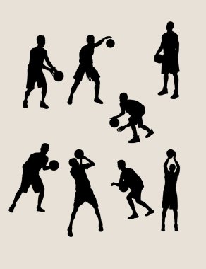 Basketbol silhouettes