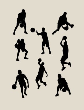 Basketbol silhouettes