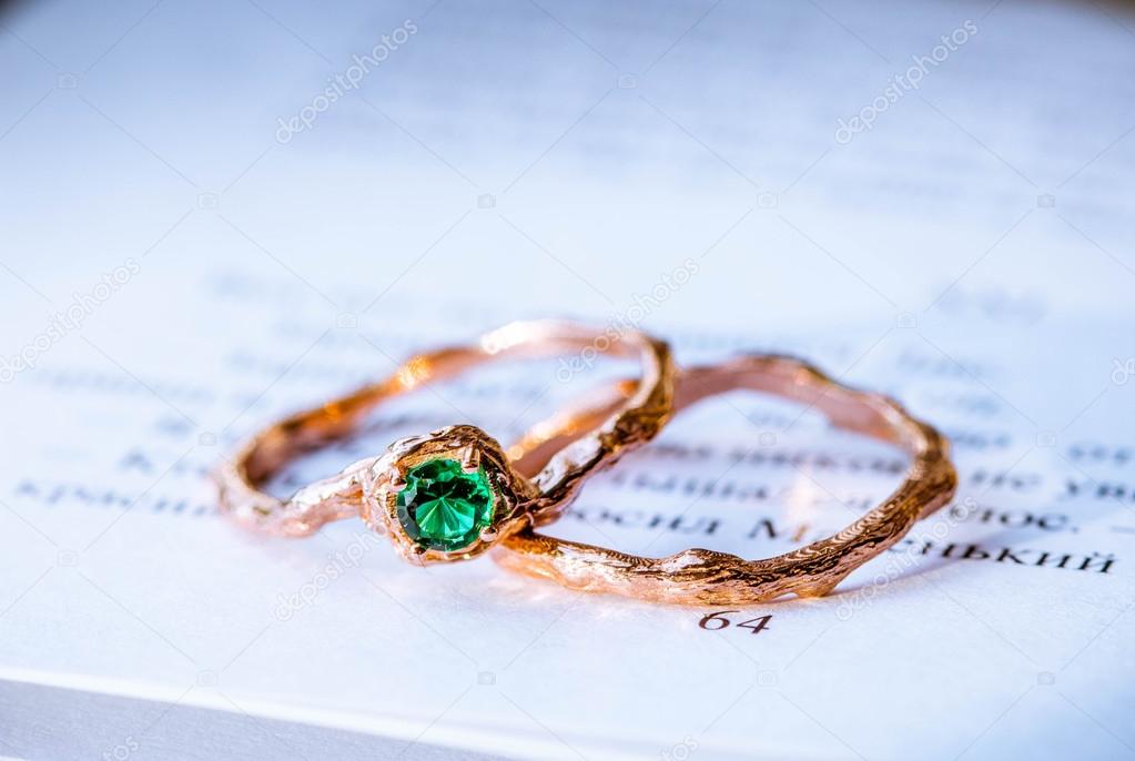 Wedding rings of gold
