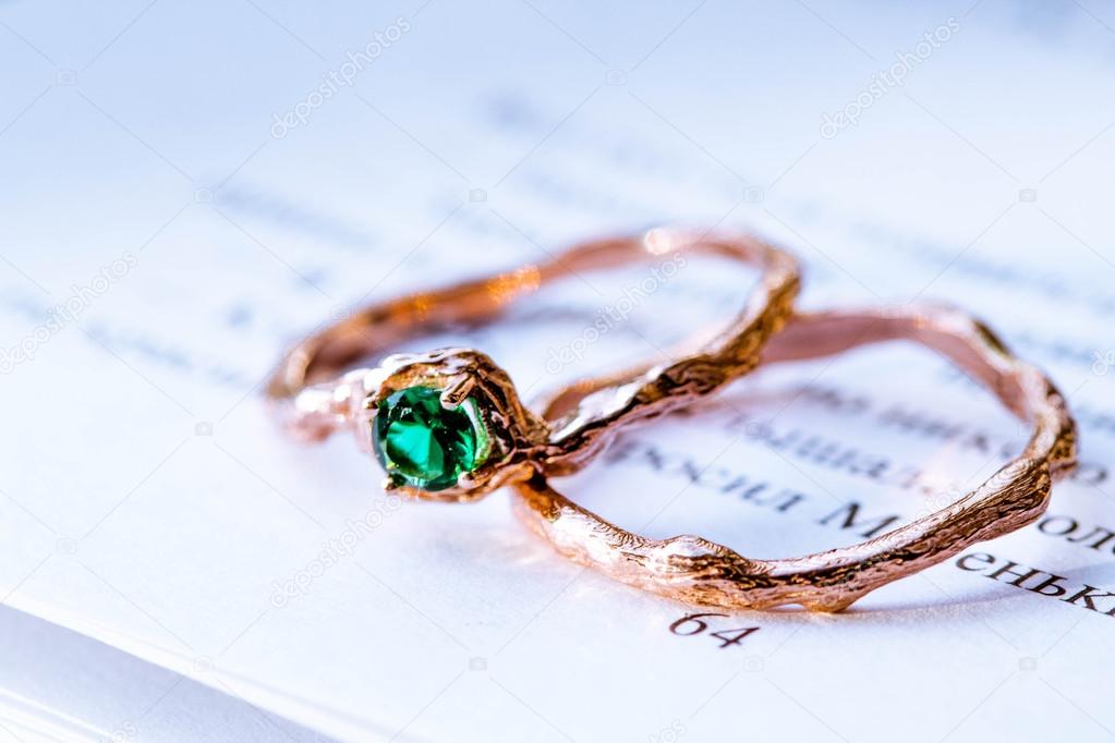 Wedding rings of gold