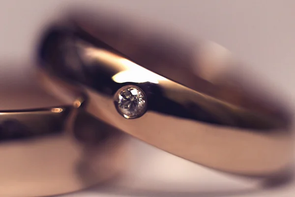 Anéis de ouro casamento . — Fotografia de Stock