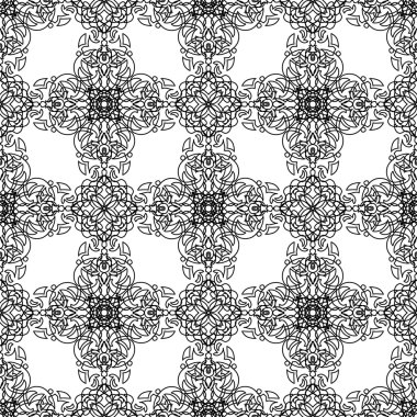 Soyut Seamless Modeli dantel gibi. Vintage süsleme desen. Ben