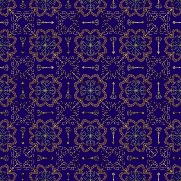 Modèle abstrait sans couture. Motif d'ornement vintage. Islamique, Ar — Image vectorielle