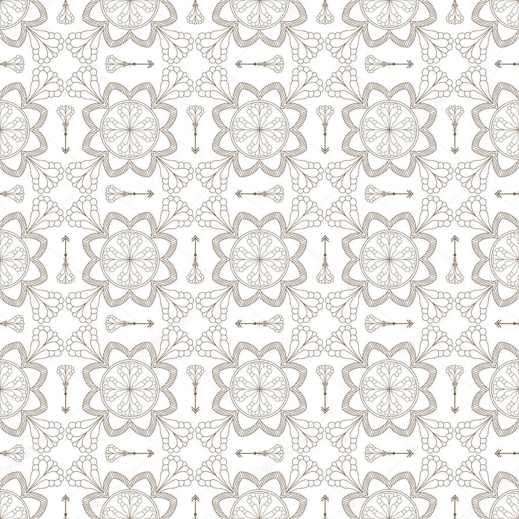 Abstract Seamless Pattern with arrows. Vintage Ornament Pattern.