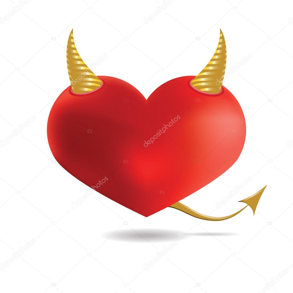 Vektorgrafiken Teufel Herz Vektorbilder Teufel Herz Depositphotos