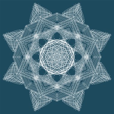 Single Christmas Snowflake. Doodle Chalkboard  Hand Drawn Grunge