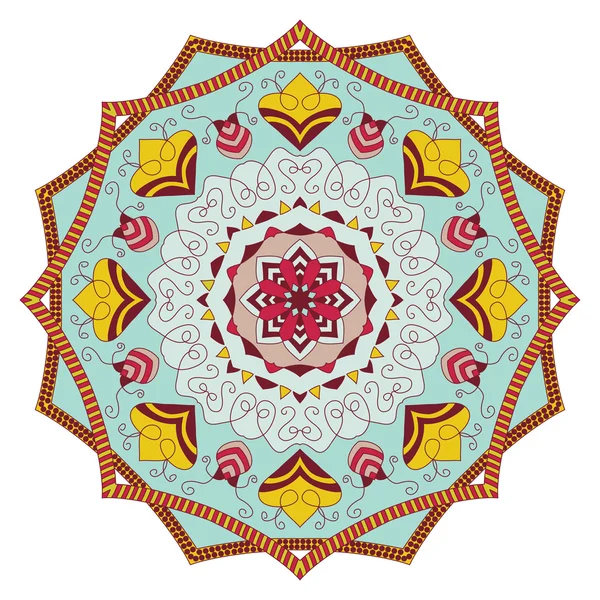 Mandala. Vintage kerek dísz minta. Iszlám, Arab, indiai — Stock Vector