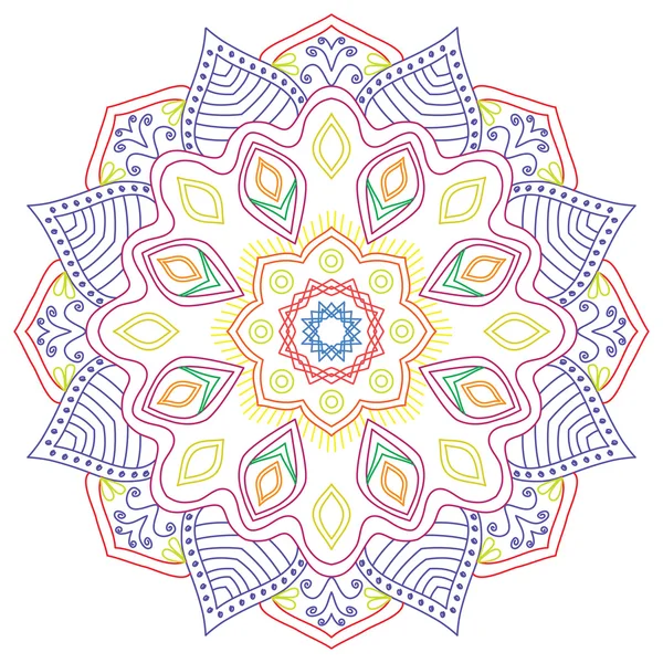 Mandala. Runde Ornamente im Vintage-Stil. islamisch, arabisch, indisch — Stockvektor