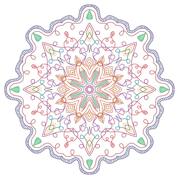 Mandala. Modèle d'ornement rond vintage. islamique, arabe, indien — Image vectorielle