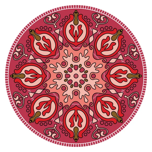 Mandala. Vintage süsleme desen yuvarlak. İslam, Arap, Hint