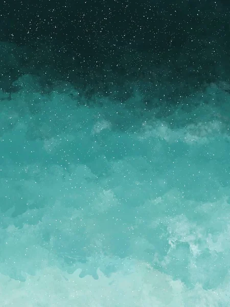 Зоряне Небо Лісі Фон Хмарами — стокове фото