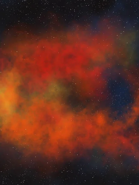 Fire Space Starry Sky — Stock Photo, Image