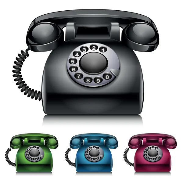 Stary telefon — Wektor stockowy