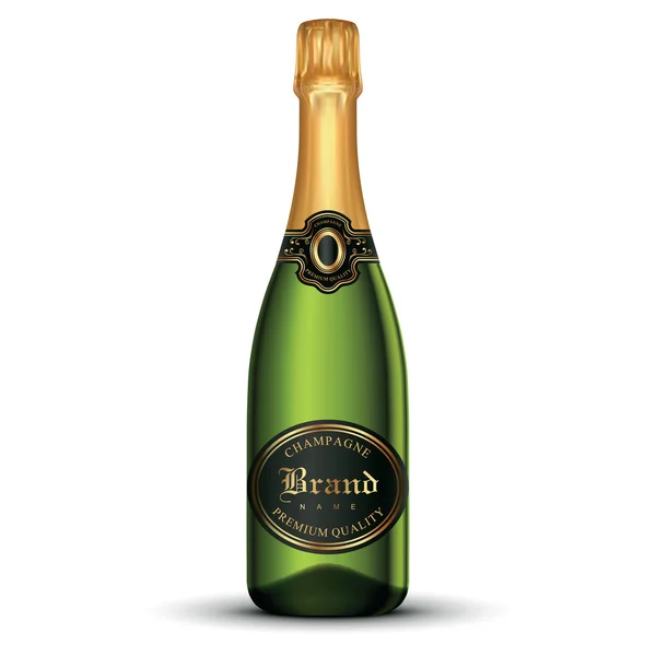 Champagne fles — Stockvector