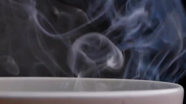 Humo Blanco Abstracto Sobre Fondo Oscuro Movimiento Nube Humo Hielo — Vídeo de stock