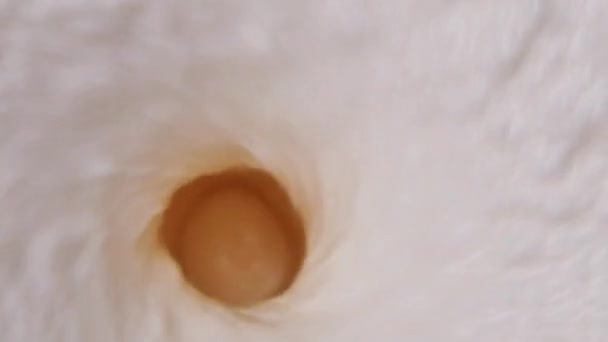 Молоко Змішане Блендері Бризками Вид Зверху Концепція Здорового Харчування — стокове відео