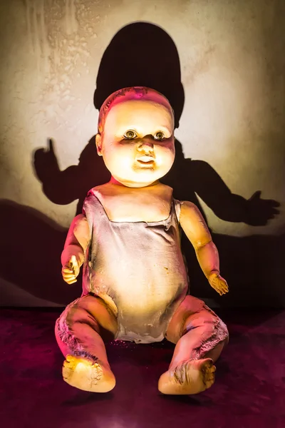 Scary old doll. — Stock Photo, Image
