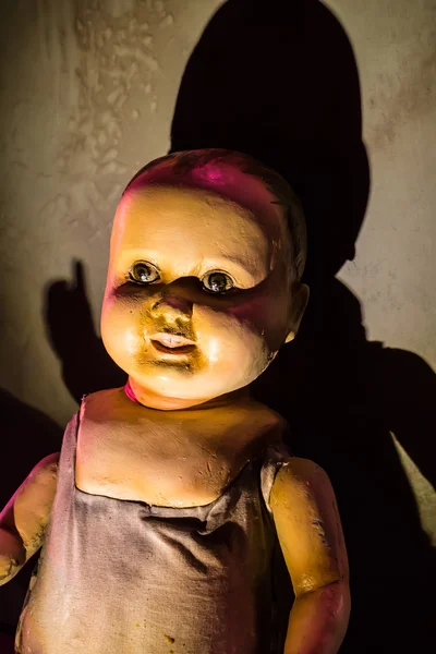Scary old doll. — Stock Photo, Image