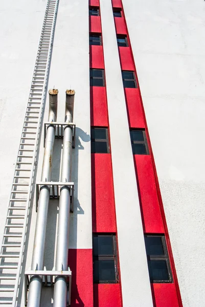 Tube for air ventilation on building — Stock Photo, Image