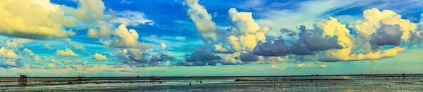 Panorama of low tide sea. — Stock Photo, Image