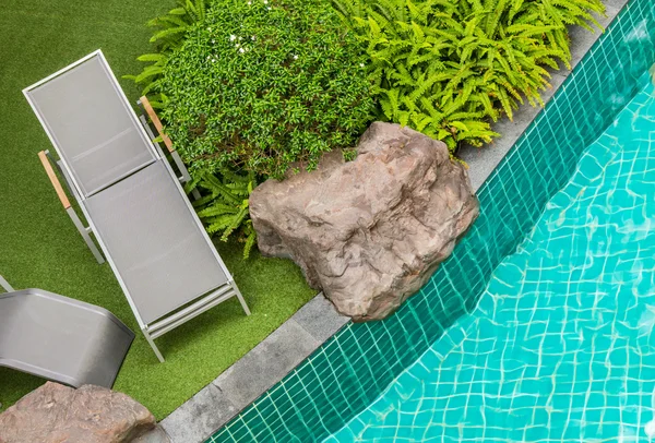 Swimming pool chair. — Stock Photo, Image