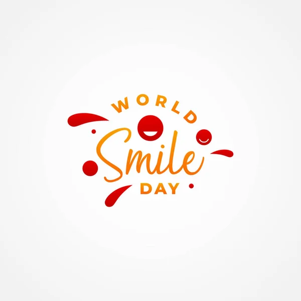 World Smile Day Vector Design Illustration Banner Background — Stock Vector