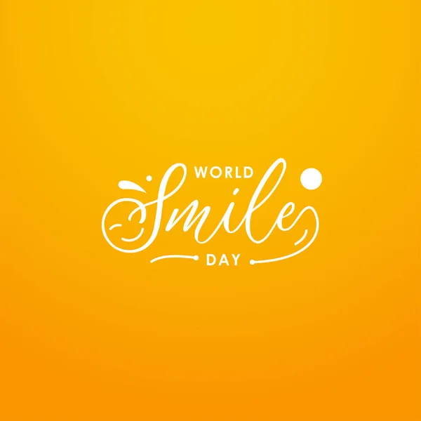 World Smile Day Vector Design Illustration Banner Background — Stock Vector