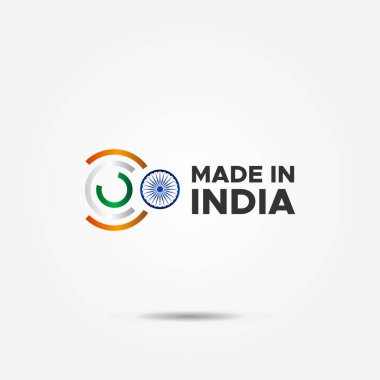 Hindistan 'da Yapılan Etiket Vektör Tasarımı