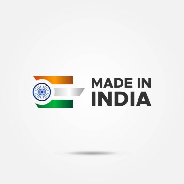 Hindistan 'da Yapılan Etiket Vektör Tasarımı