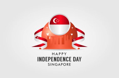 Singapur Bağımsızlık Günü Arkaplan Tasarımı