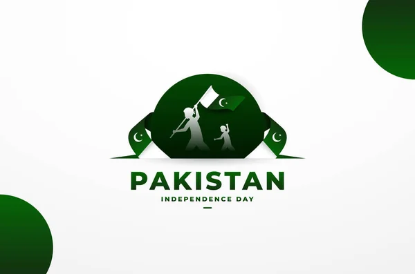 Pakistán Día Independencia Antecedentes — Archivo Imágenes Vectoriales