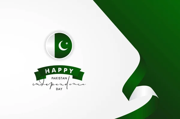 パキスタン独立記念日 背景デザイン — ストックベクタ