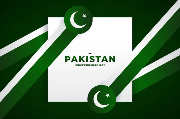 Πακιστάν Ημέρα Ανεξαρτησίας Σχεδιασμός Φόντου — Διανυσματικό Αρχείο