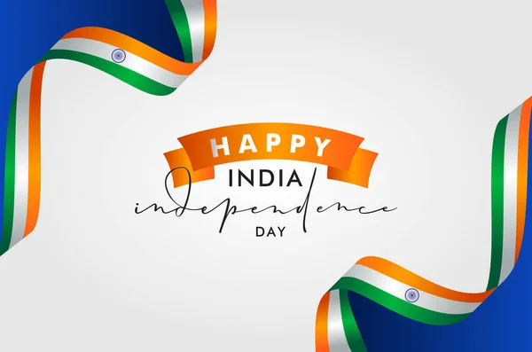Hintergrunddesign Zum Indischen Unabhängigkeitstag — Stockvektor